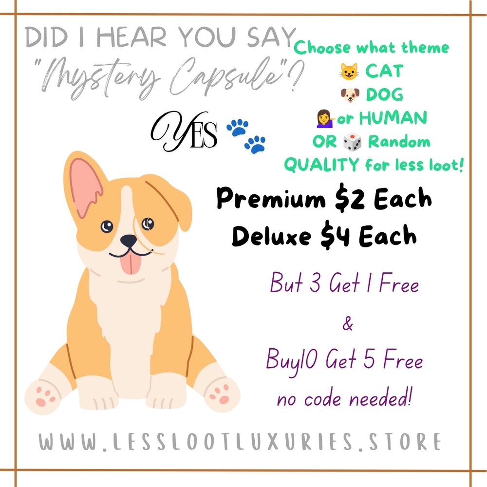 Mystery Capsule with Cute Dog Design